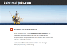 Tablet Screenshot of bohrinsel-jobs.com